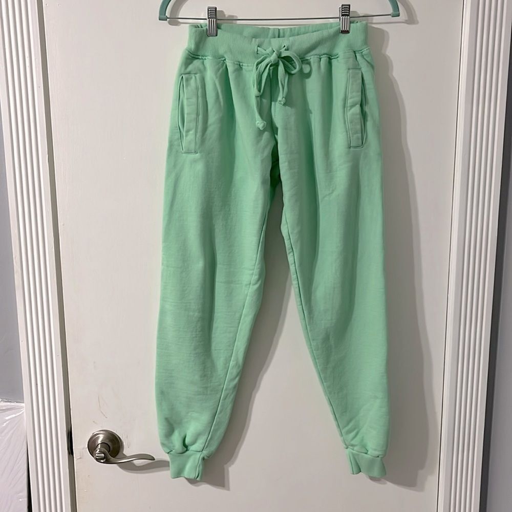 La Destresse Mint Green Sweatpants Joggers XS